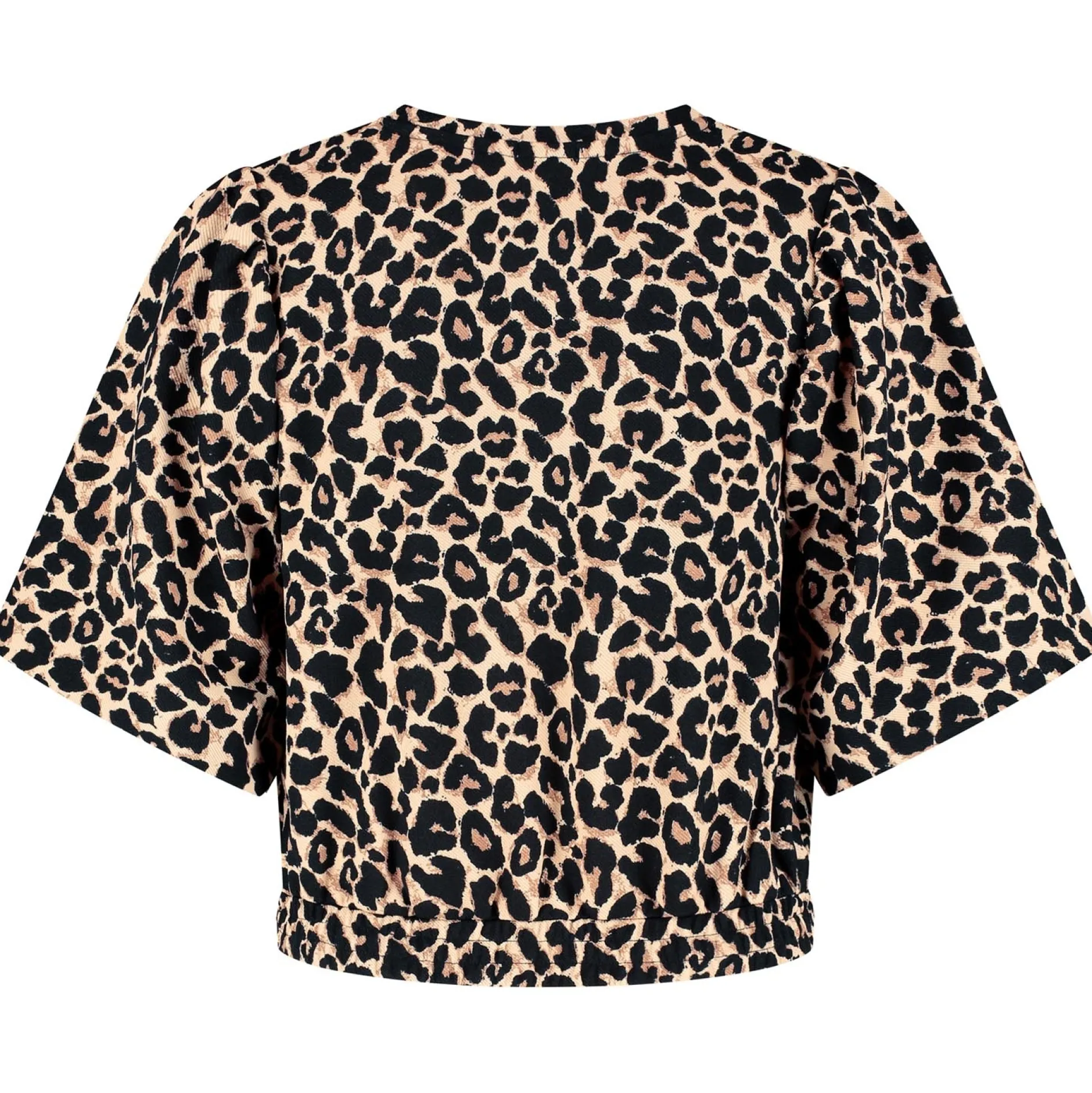 Shirts & Tops*Prénatal zwangerschapstop korte mouwen panterprint bruin Bisquit