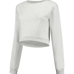 Truien & Vesten*Prénatal zwangerschapstop lange mouwen effen grijs Soft Grey Melange