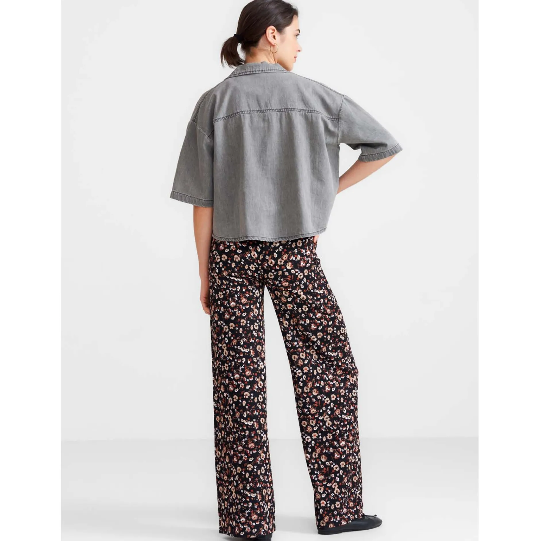 Shirts & Tops*Prénatal zwangerschapstop driekwart mouwen effen grijs Mid Grey Denim
