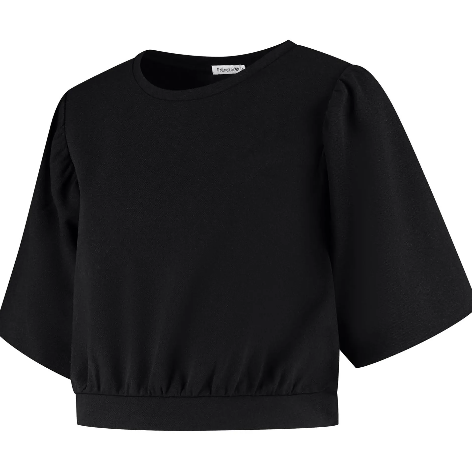 Shirts & Tops*Prénatal zwangerschapstop korte mouwen effen zwart Black