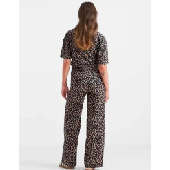 Shirts & Tops*Prénatal zwangerschapstop korte mouwen panterprint zwart Black