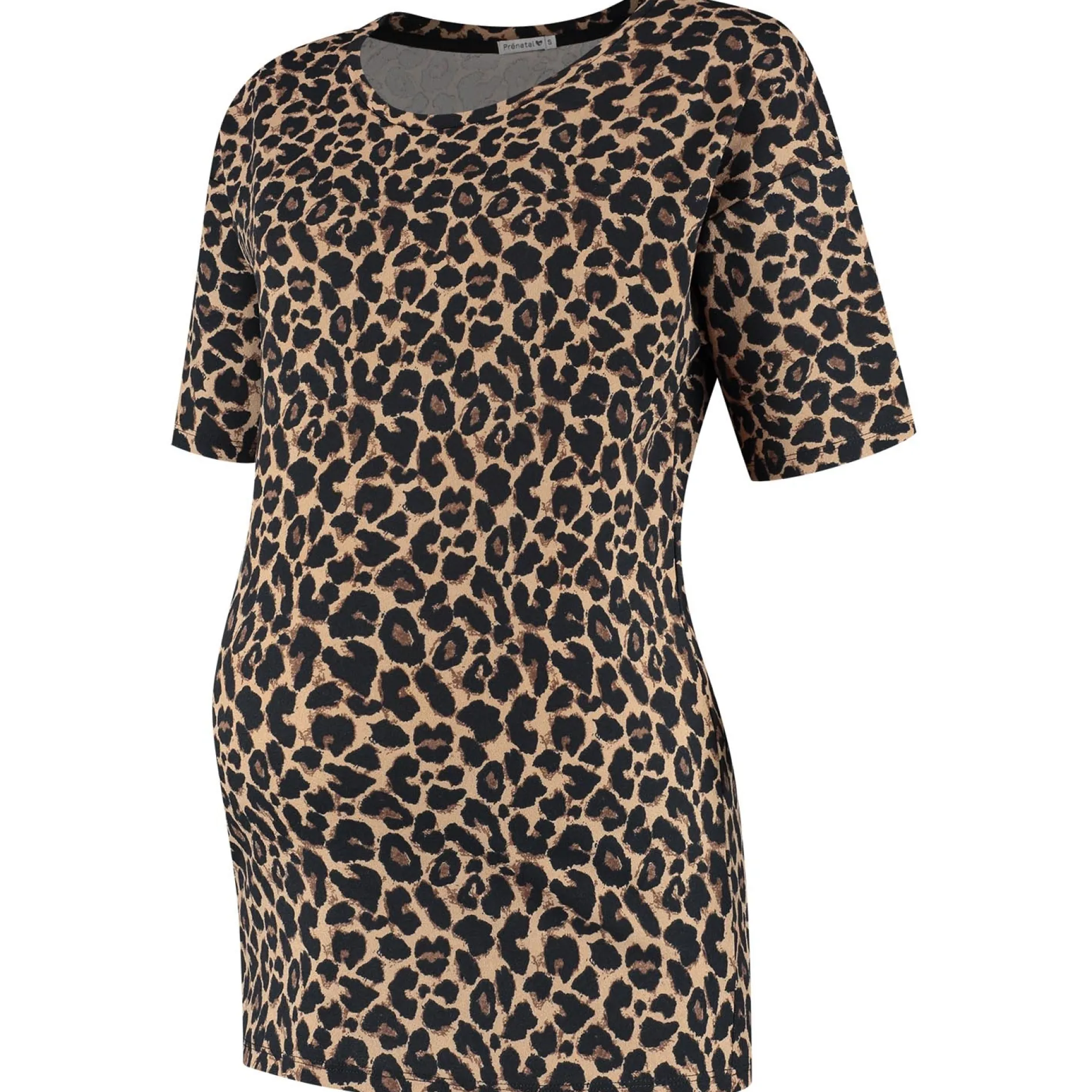Shirts & Tops*Prénatal zwangerschapstop korte mouwen panterprint zwart Black