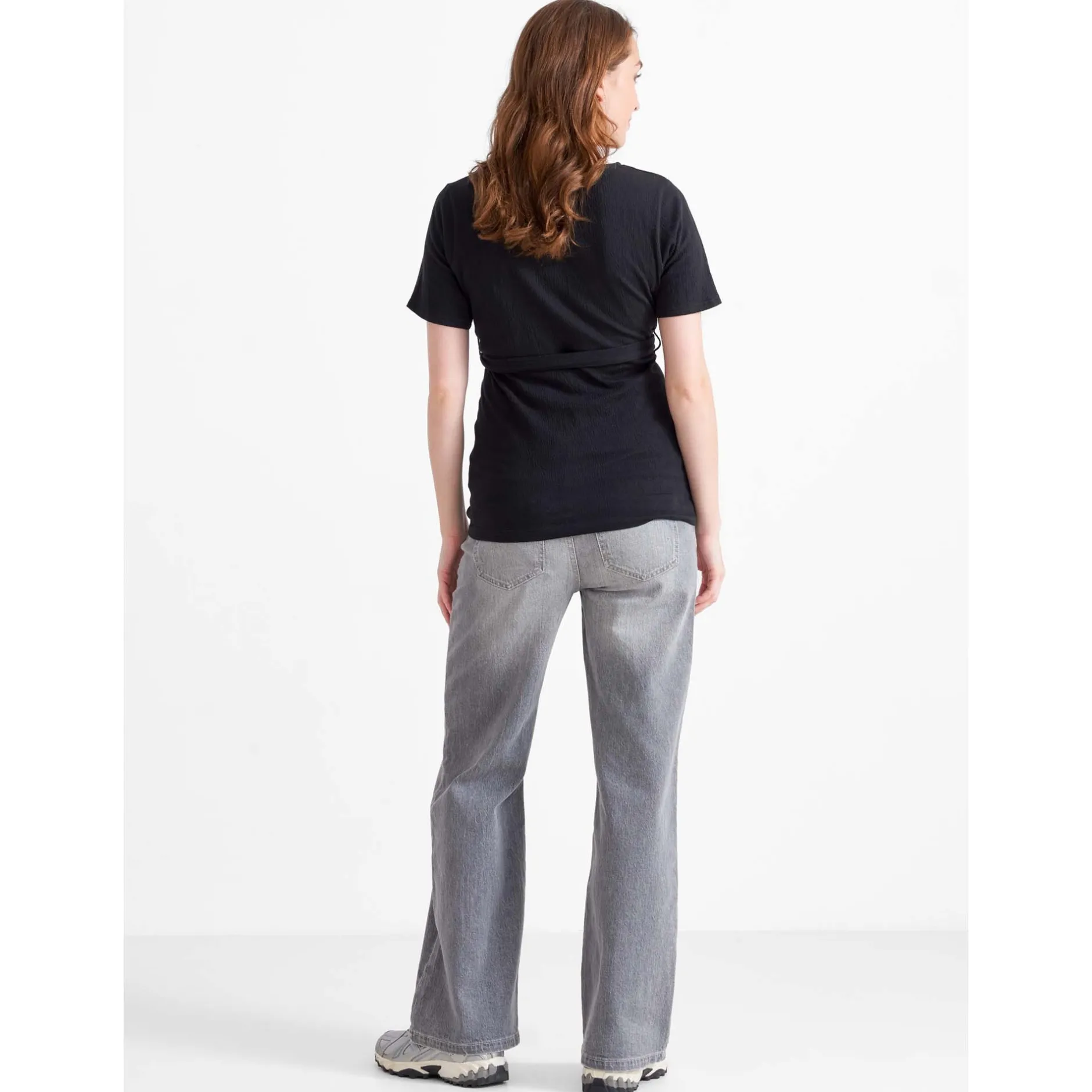 Shirts & Tops*Prénatal zwangerschapstop korte mouwen effen zwart Black