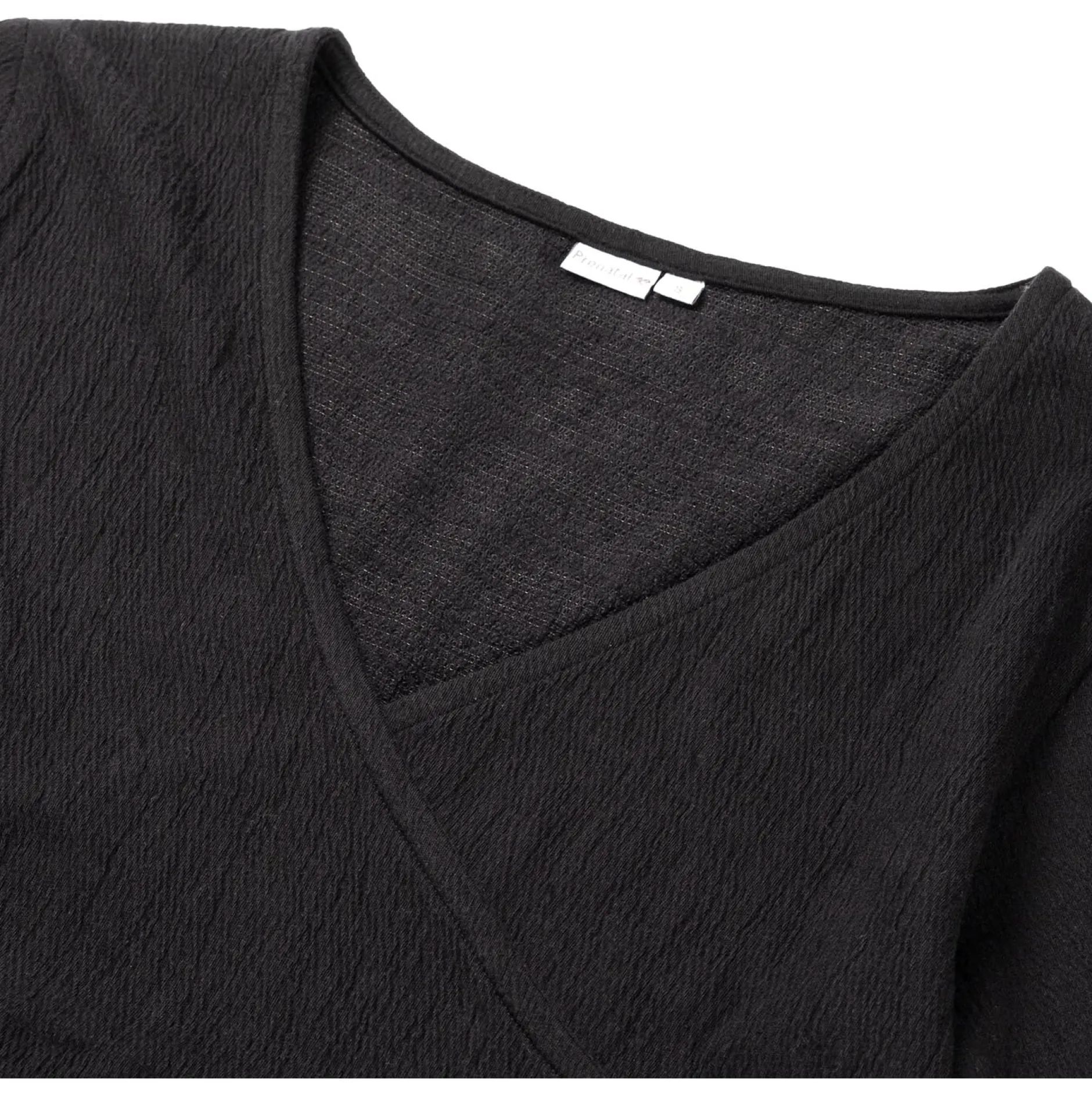 Shirts & Tops*Prénatal zwangerschapstop korte mouwen effen zwart Black