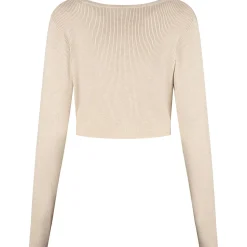 Truien & Vesten*Prénatal zwangerschapstrui lange mouwen effen beige Light Brown Melange