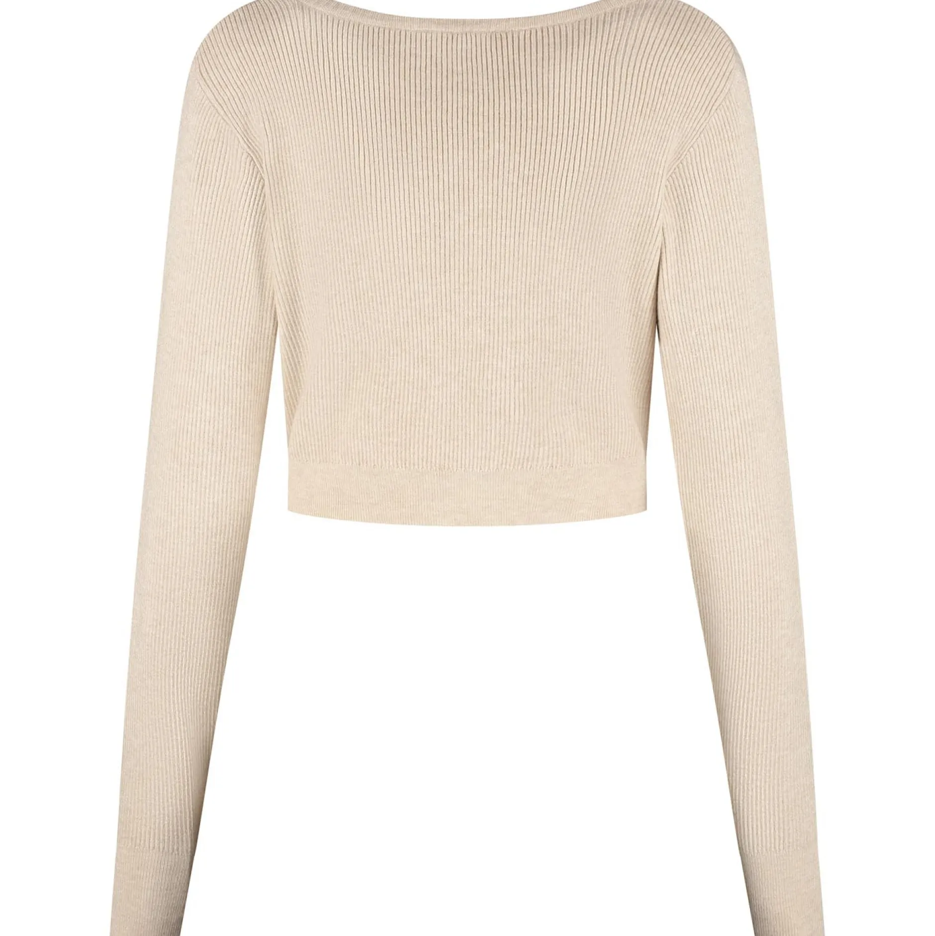 Truien & Vesten*Prénatal zwangerschapstrui lange mouwen effen beige Light Brown Melange