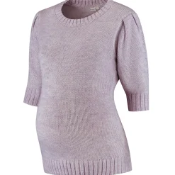 Truien & Vesten*Prénatal zwangerschapstrui driekwart mouwen effen paars Light Purple