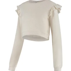 Complete Kledingsets|Truien & Vesten*Prénatal zwangerschapstrui & zwangerschapsbroek Light Brown Melange