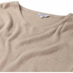 Truien & Vesten*Prénatal zwangerschapstrui lange mouwen effen beige Light Brown Melange