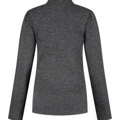Truien & Vesten*Prénatal zwangerschapstrui lange mouwen effen grijs Dark Graphite Melang