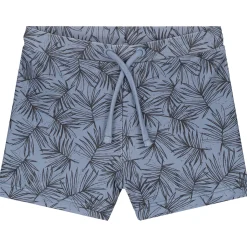 Zwembroeken|Zwemkleding*Prénatal zwemboxer bladeren  bladeren blauw Dark Milky Blue