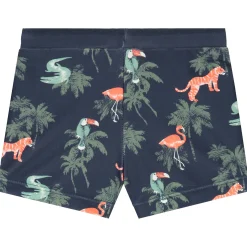 Zwembroeken|Zwemkleding*Prénatal zwemboxer dieren  all over print blauw Dark Bluegrey