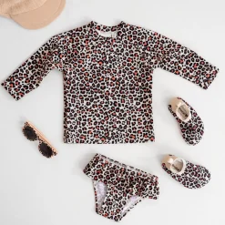 Zwemkleding|Zwemkleding*Prénatal zwembroek animal  all over print beige Beigebrown
