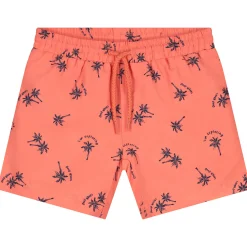 Zwembroeken|Zwemkleding*Prénatal zwemshort palmbomen  all over print oranje Midorange