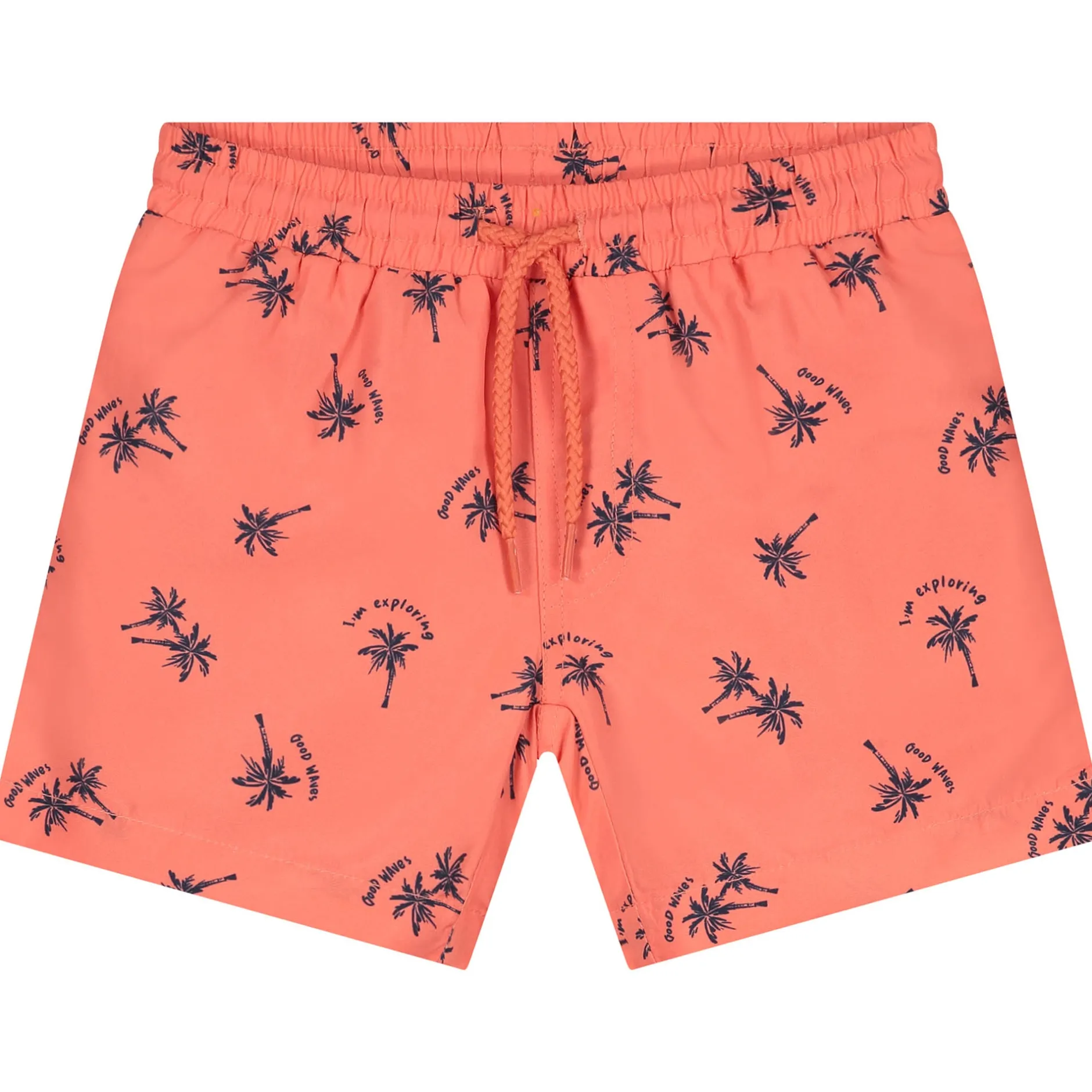 Zwembroeken|Zwemkleding*Prénatal zwemshort palmbomen all over print oranje Midorange