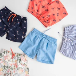 Zwembroeken|Zwemkleding*Prénatal zwemshort palmbomen all over print oranje Midorange