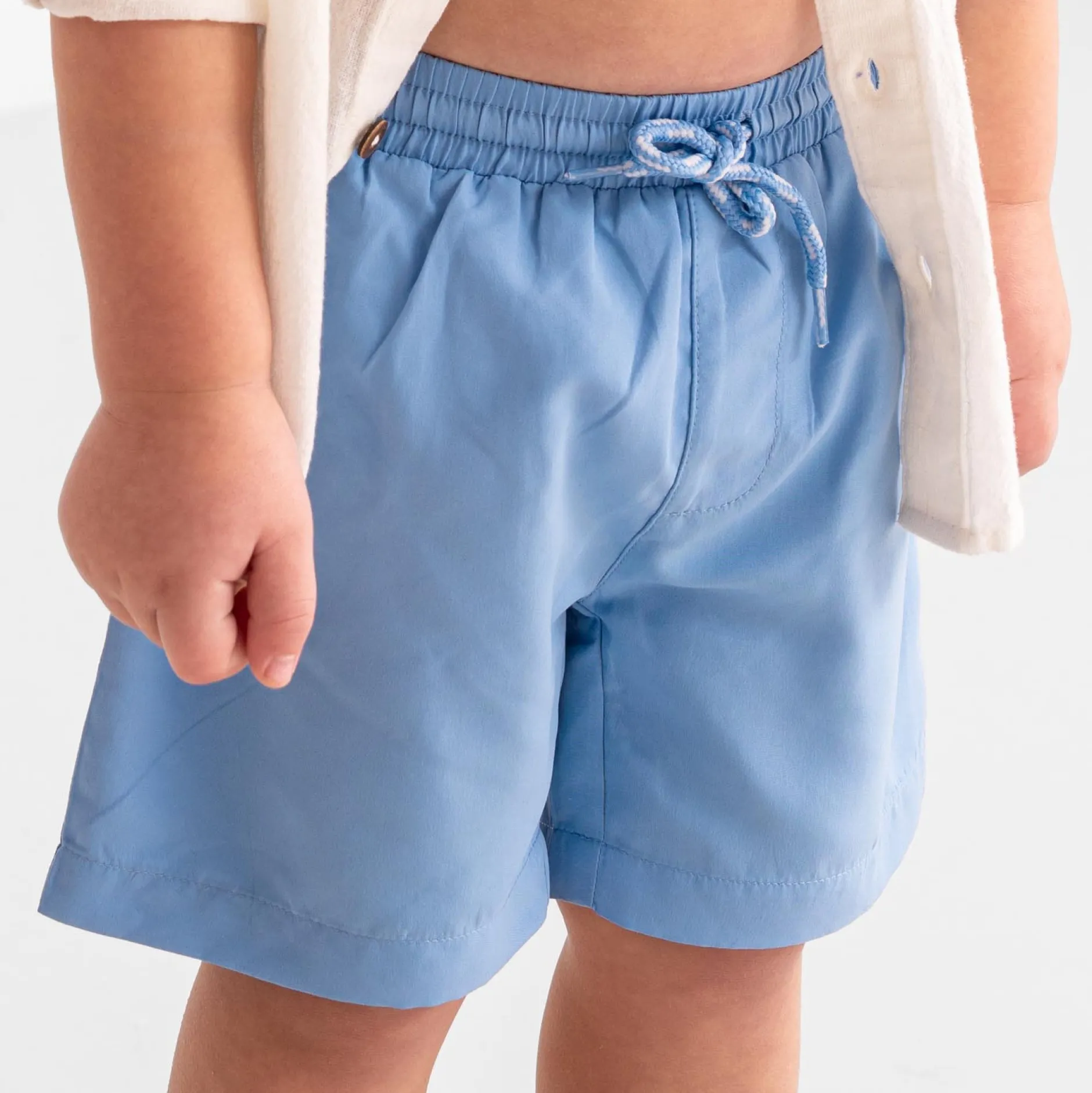 Zwembroeken|Zwemkleding*Prénatal zwemshort uni effen blauw Light Sky Blue