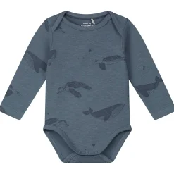 Rompers|Rompers*Prénatal Préntal romper schildpad blauw Steel Blue