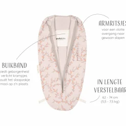 Inbakerdoeken & Inbakerslaapzakken*Puckababy mini Blossom Pink