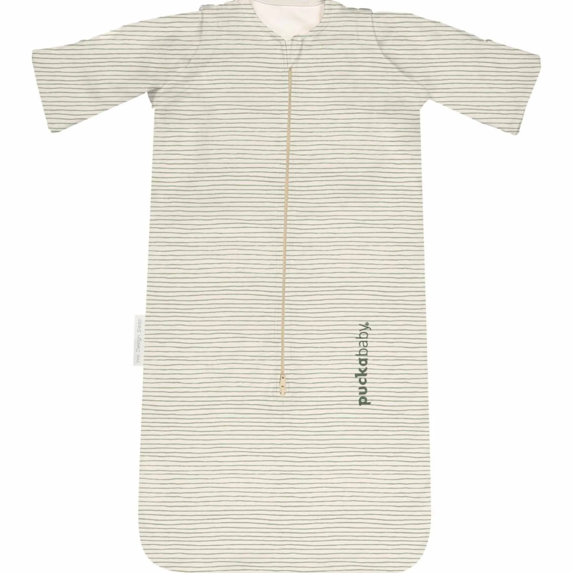 Inbakerdoeken & Inbakerslaapzakken|Vier Seizoenen*Puckababy newborn slaapzak Green Stripes