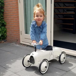 Loopfietsen & Loopwagens*Div. Merken Retro roller loopauto Nijntje White