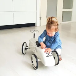 Loopfietsen & Loopwagens*Div. Merken Retro roller loopauto Nijntje White
