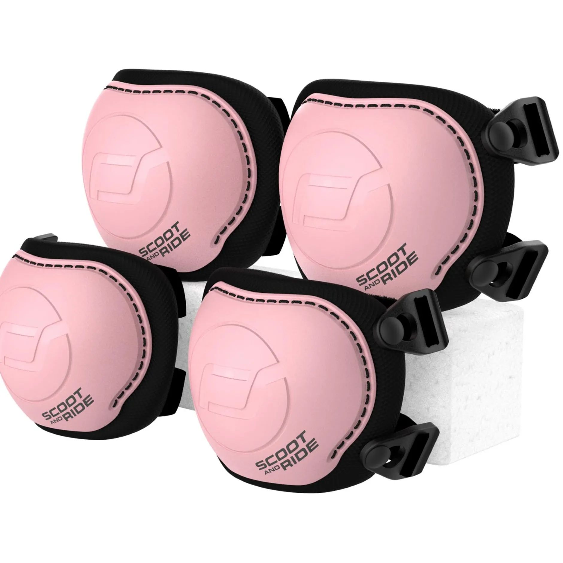 Loopfietsen & Loopwagens*Scoot & Ride Scoot and Ride beschermersset XXS Light Rosered