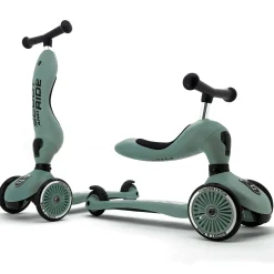 Loopfietsen & Loopwagens*Scoot & Ride Scoot and Ride Highwaykick 1 loopfiets en step Forestgreen
