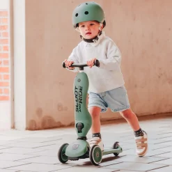 Loopfietsen & Loopwagens*Scoot & Ride Scoot and Ride Highwaykick 1 loopfiets en step Forestgreen
