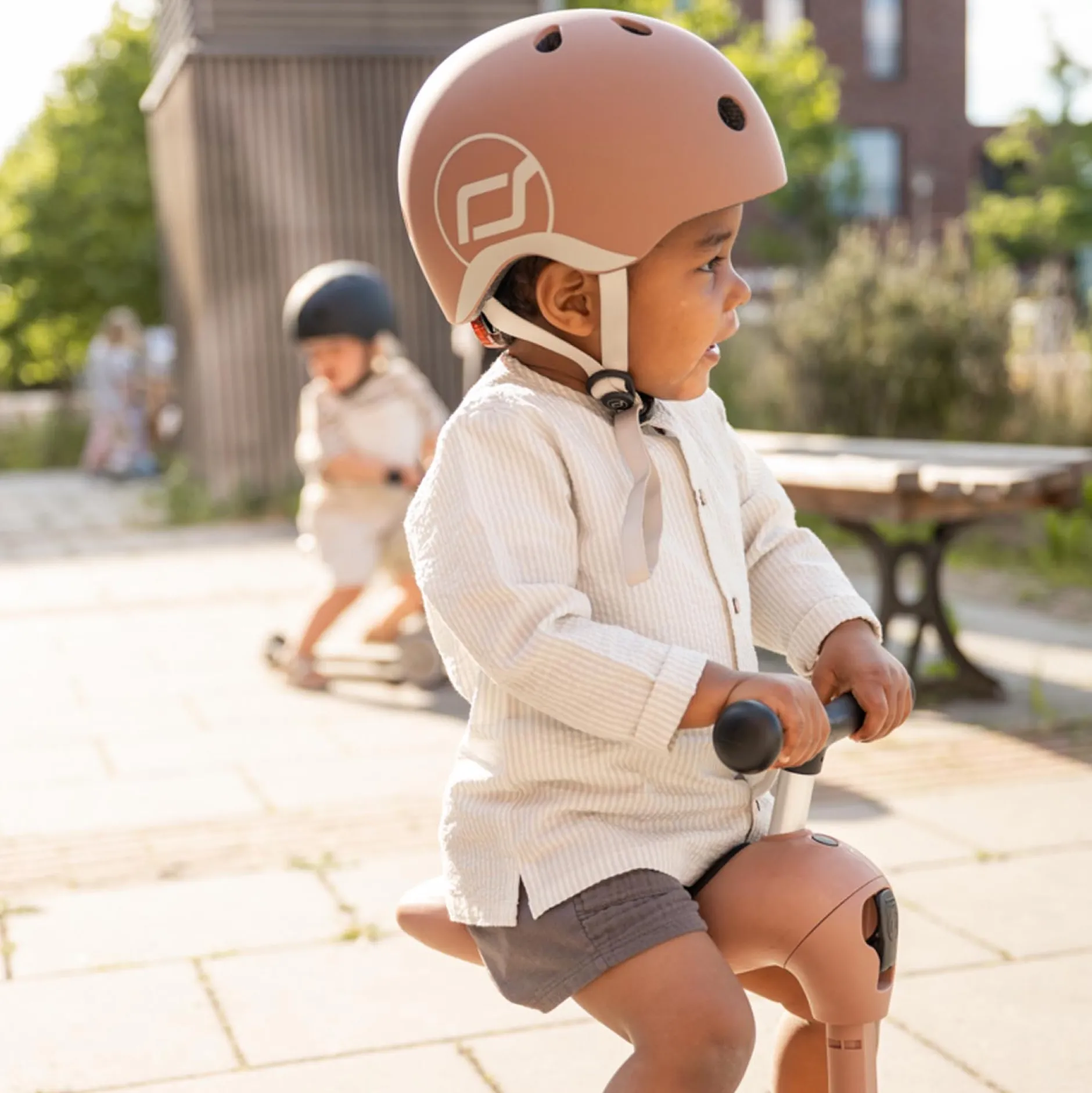 Loopfietsen & Loopwagens*Scoot & Ride Scoot and Ride kinderhelm XS Mocca