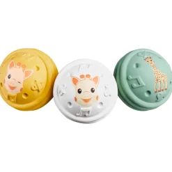 Feestartikelen|Kraamcadeaus*Sophie de Giraf set van 3 muzikale speelballen Multi