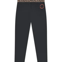 Broeken & Leggings|Broeken & Leggings*Stains & Stories peuter legging  dierenprint zwart Black