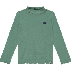 Shirts & Blouses|Shirts & Blouses*Stains & Stories peuter shirt lange mouwen effen groen Mintgreen