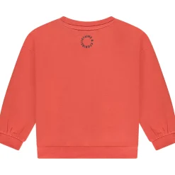Truien & Vesten|Truien & Sweaters*Stains & Stories peuter sweater lange mouwen logo oranje Orange