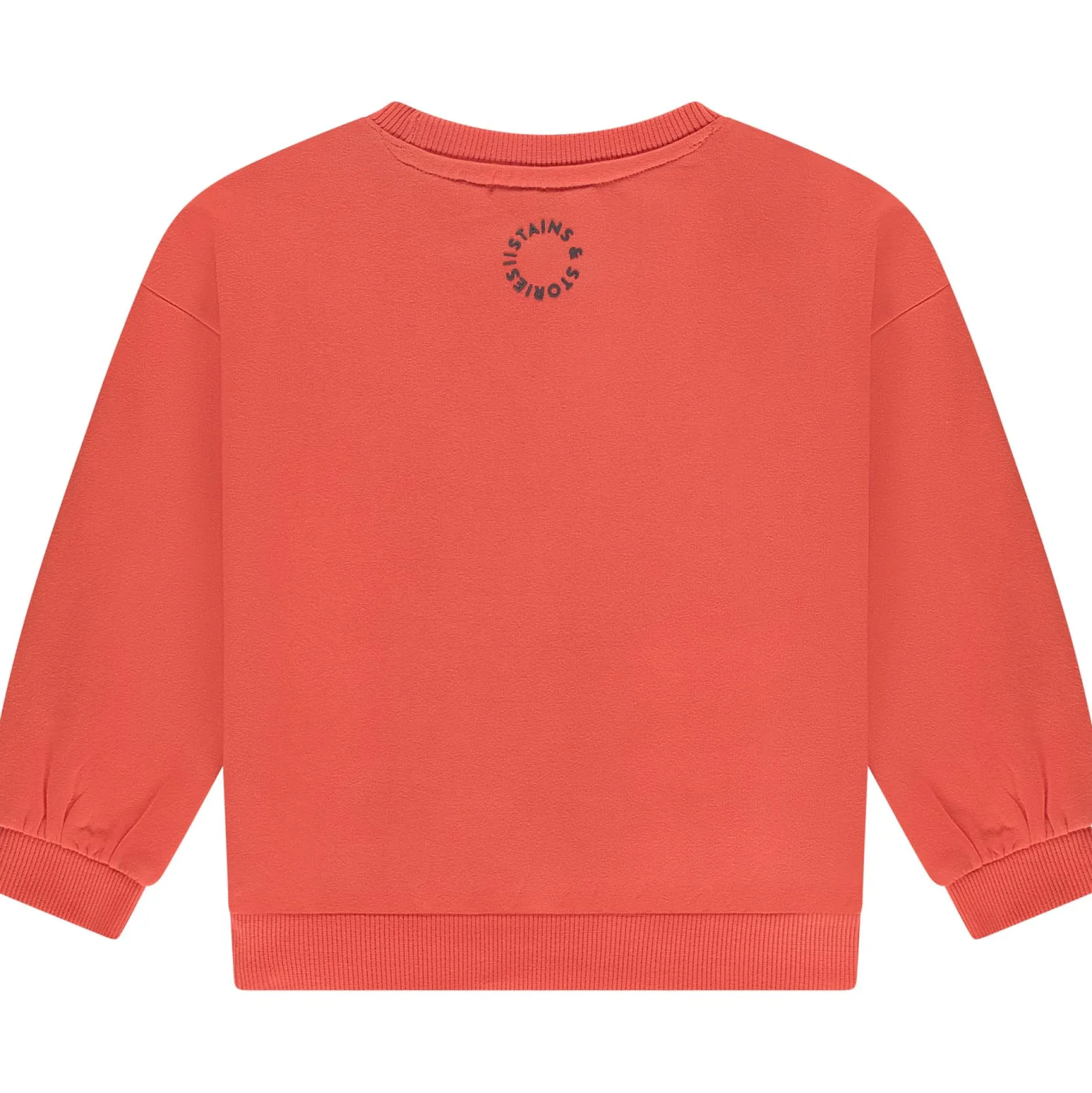 Truien & Vesten|Truien & Sweaters*Stains & Stories peuter sweater lange mouwen logo oranje Orange