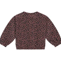 Truien & Vesten|Truien & Sweaters*Stains & Stories peuter sweater lange mouwen hartjes zwart Black