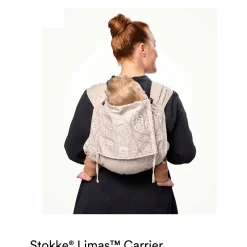 Draagzakken & Doeken*Stokke LIMAS Draagzak Floral Beige