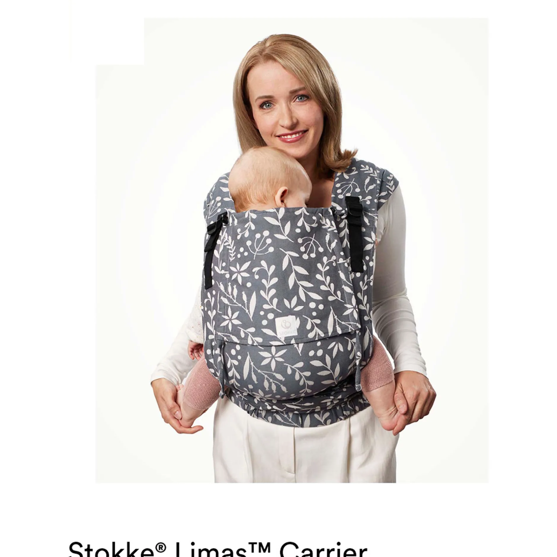 Draagzakken & Doeken*Stokke LIMAS Plus Draagzak Floral Beige