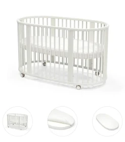 Bundels & Combideals|Ledikanten*Stokke Sleepi Bed bundel wit met matras & hoeslaken