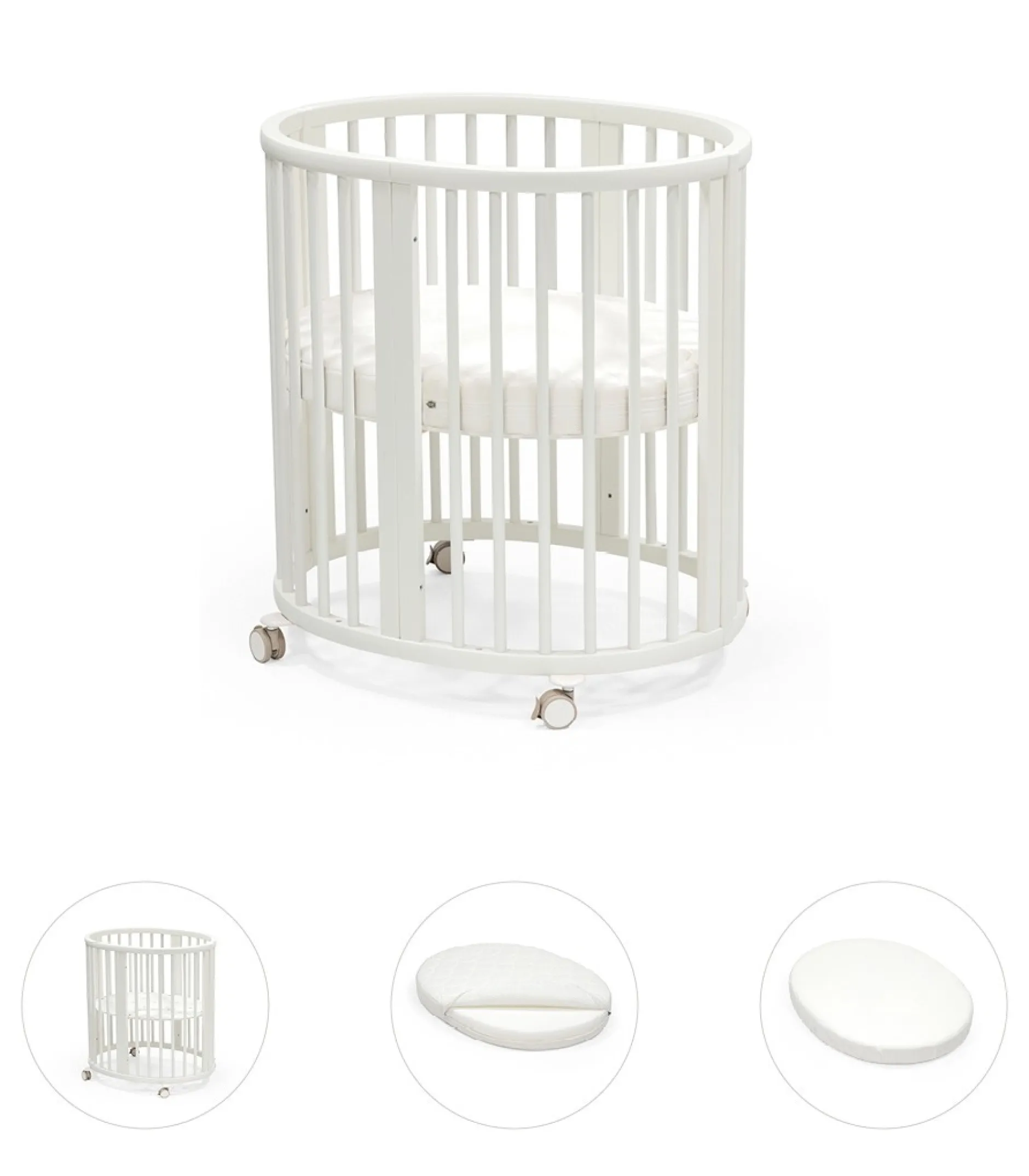 Bundels & Combideals|Wiegjes*Stokke Sleepi Mini bundel wit met matras & hoeslaken