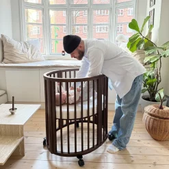 Bundels & Combideals|Wiegjes*Stokke Sleepi Mini bundel warm bruin met matras & hoeslaken