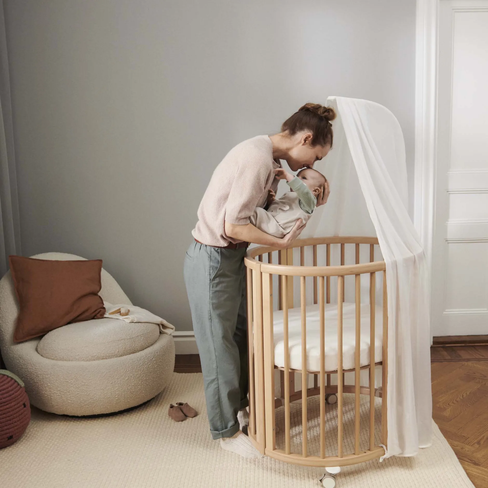 Bundels & Combideals|Wiegjes*Stokke Sleepi Mini bundel naturel met matras & hoeslaken