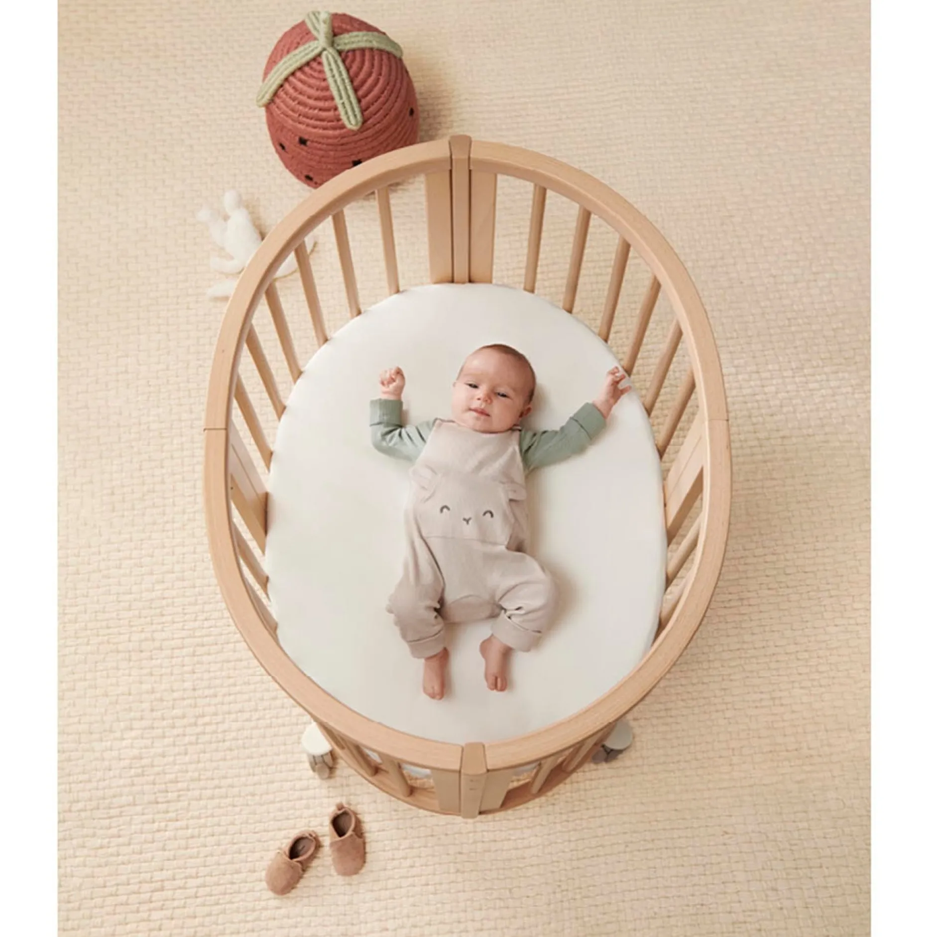 Bundels & Combideals|Wiegjes*Stokke Sleepi Mini bundel naturel met matras & hoeslaken