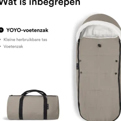 Voetenzakken|Voetenzakken*Stokke Yoyo voetenzak Taupebrown