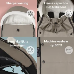 Voetenzakken|Voetenzakken*Stokke Yoyo voetenzak Taupebrown