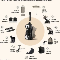 Voetenzakken|Voetenzakken*Stokke Yoyo voetenzak Taupebrown
