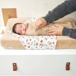 Inbakerdoeken & Inbakerslaapzakken*Meyco Swaddle 3-6 maanden sand Sandbrown