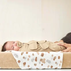 Inbakerdoeken & Inbakerslaapzakken*Meyco Swaddle 3-6 maanden sand Sandbrown