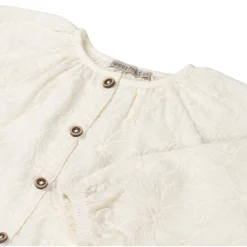 Shirts & Blouses|Shirts & Blouses*Sweet Petit baby blouse Izza lange mouwen effen wit Dark Off-White