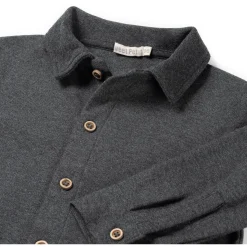 Shirts & Blouses|Shirts & Blouses*Sweet Petit baby blouse Jack lange mouwen effen grijs Anthra Grey Melange